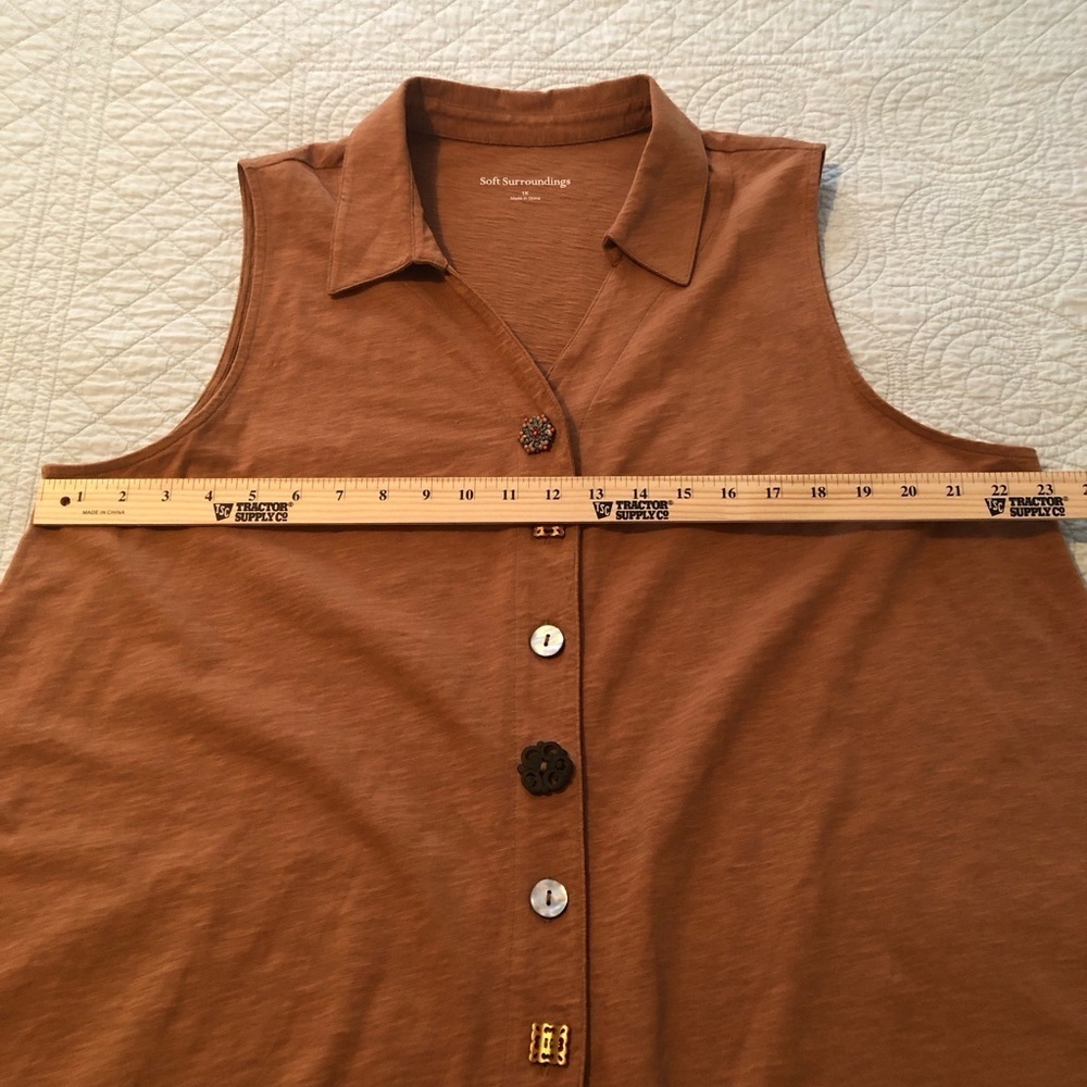 Soft Surroundings Danielle Multi Button Slub Jers… - image 7